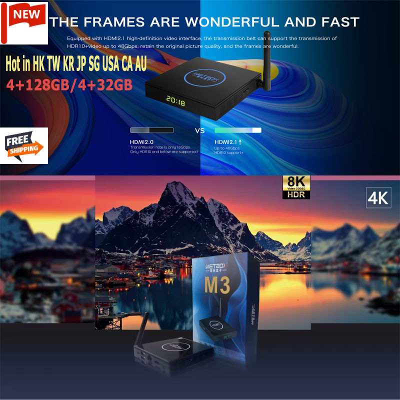 Genuine 2024 IMETBOX M3 MAX 4G 128GB 8K TV Box hot in