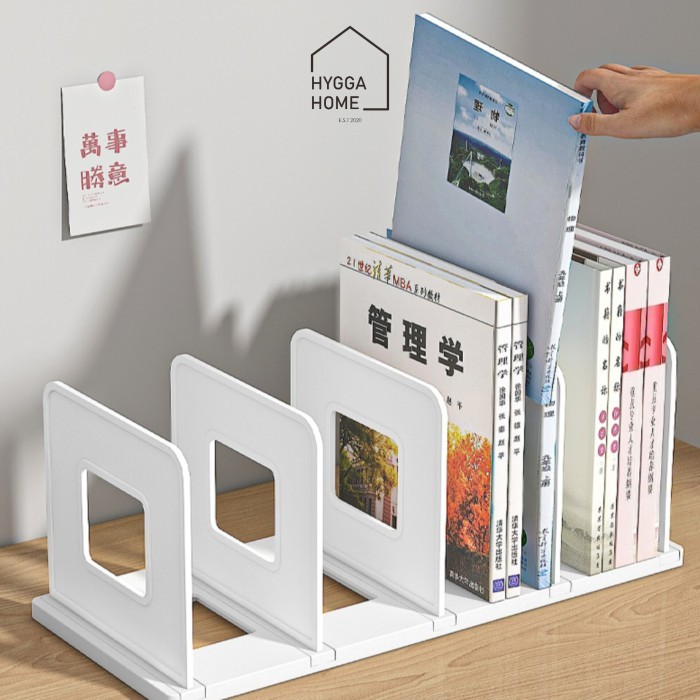 

Ayana Pembatas Buku Majalah Rak Buku Sekat Organiser Meja File Holder