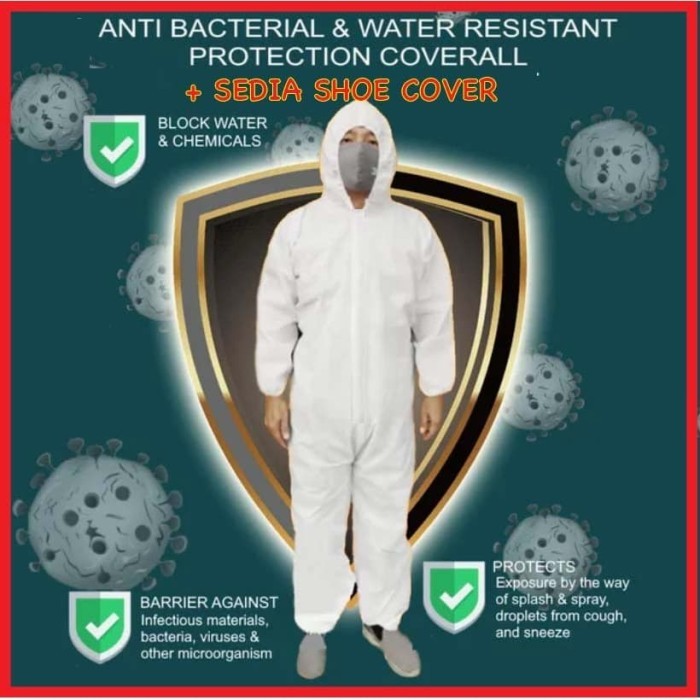 Baju APD Hazmat Suit Coverall Medis Alphamed