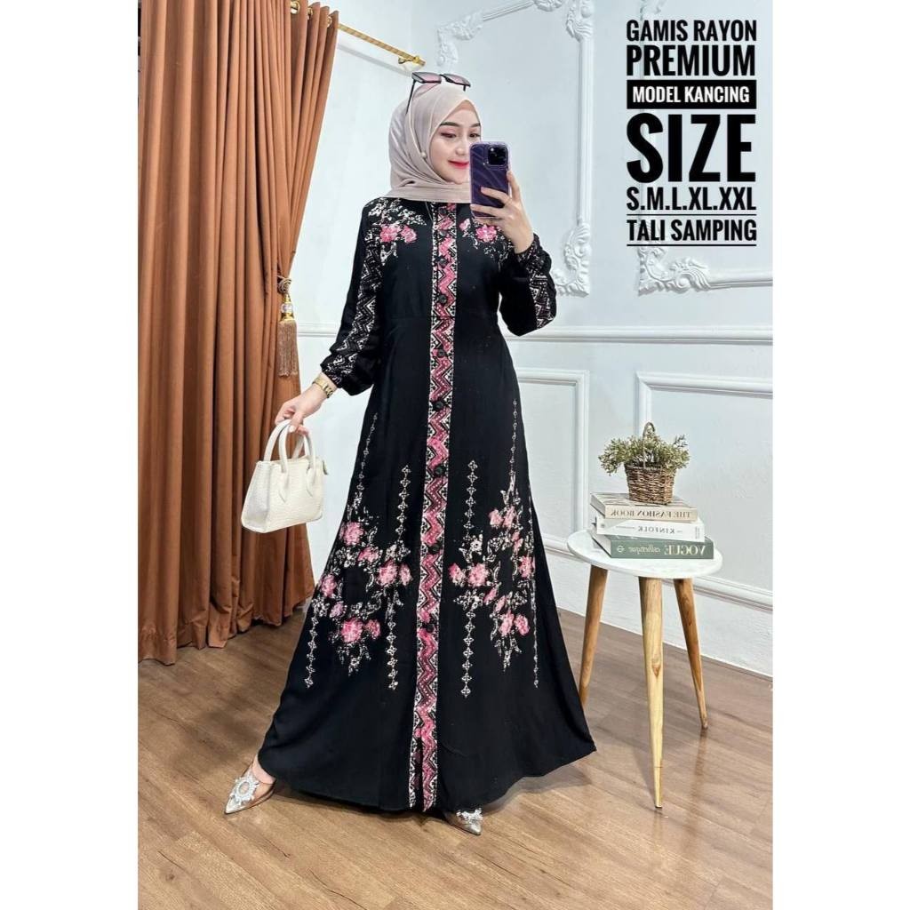 Bsju Lebaran Dress Seragam Gms Dewasa Gamis Abayya Giamis Remaja Pakaian Cewek Dres Idul Fitri Baju 