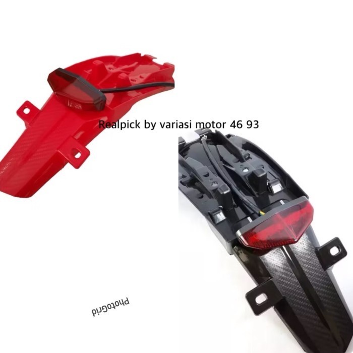 Spakbor lampu belakang crf 150 spakbor plat nomor belakang crf