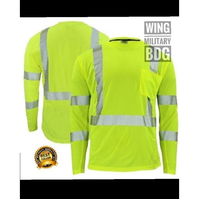 Baju kaos safety proyek scotlight lengannpanjang