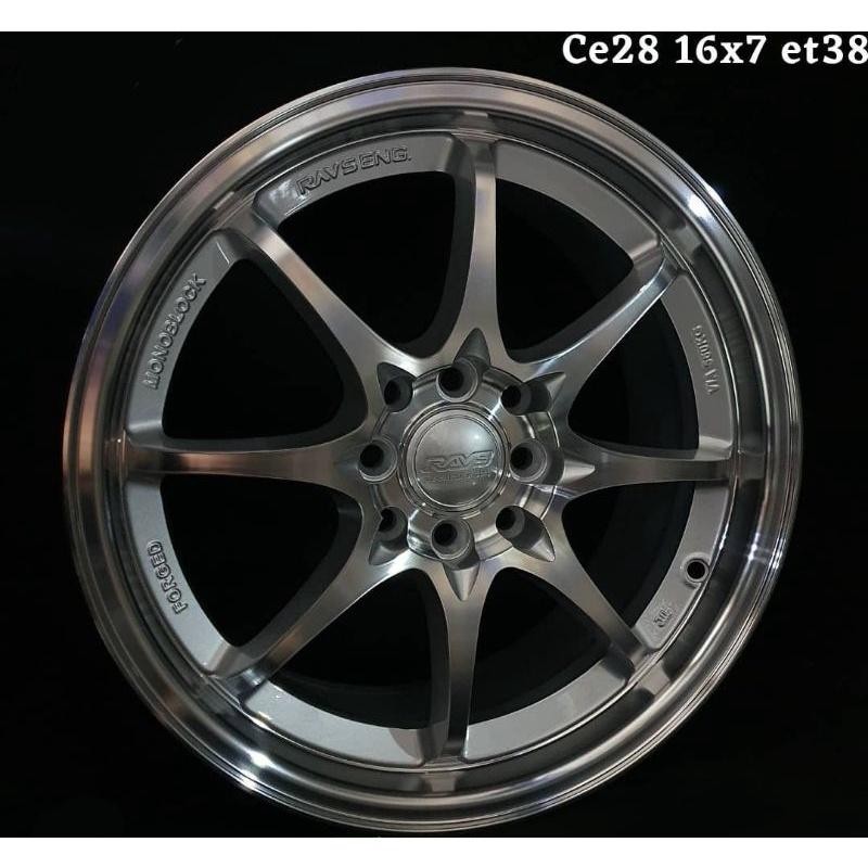 Velg Volk Rays Ce28 R16 Polish Velg Racing Volk Rays Ce28 Ring 16 Polish