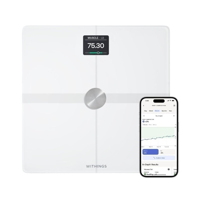 TERBARU Withings Body Smart Body Composition Wi-Fi Digital Scale