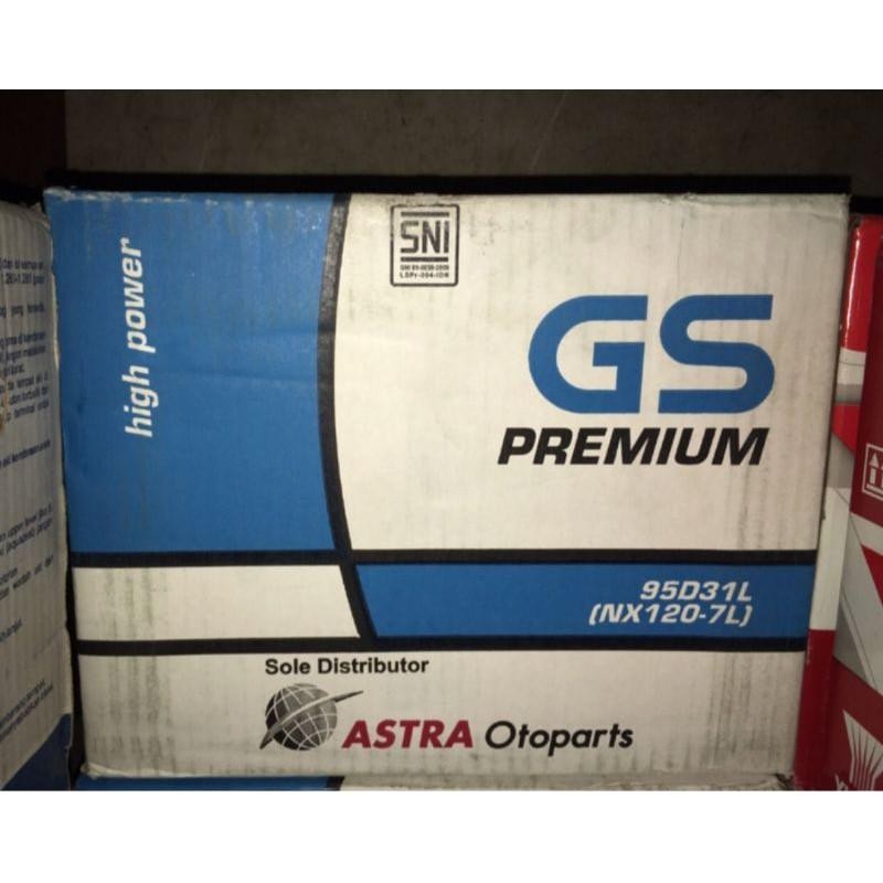 Aki / Accu Basah Gs Premium Nx1207L / 95D31L + Isi