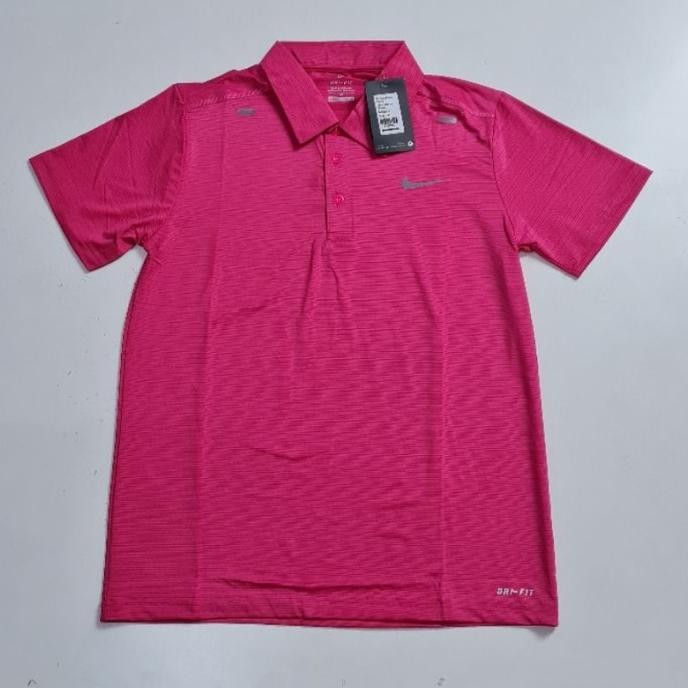NEW Baju OlahRaga Pria Senam Lari Sepeda Running Kaos Kerah Badminton Terlaris