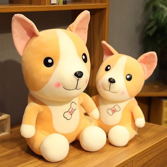 Boneka Anjing Corgi Dog Soft/Boneka Anjing Corgi