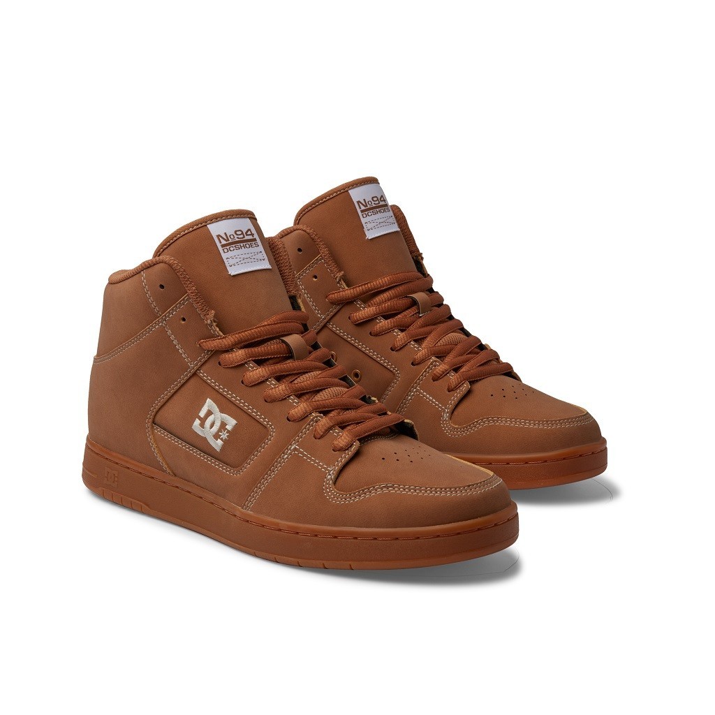 DC Shoes Men Manteca 4 Hi Lx Shoes Brown/Brown/White ADYS100840