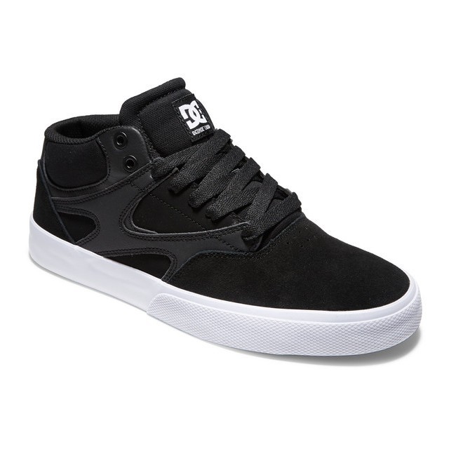 DC Shoes Men Kalis Vulc Mid Shoes Black/Black/White ADYS300622