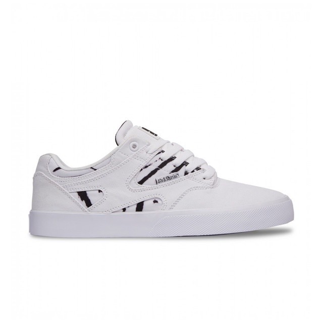 DC Shoes Men Kalis Vulc 40S Shoes White/Black ADYS300594
