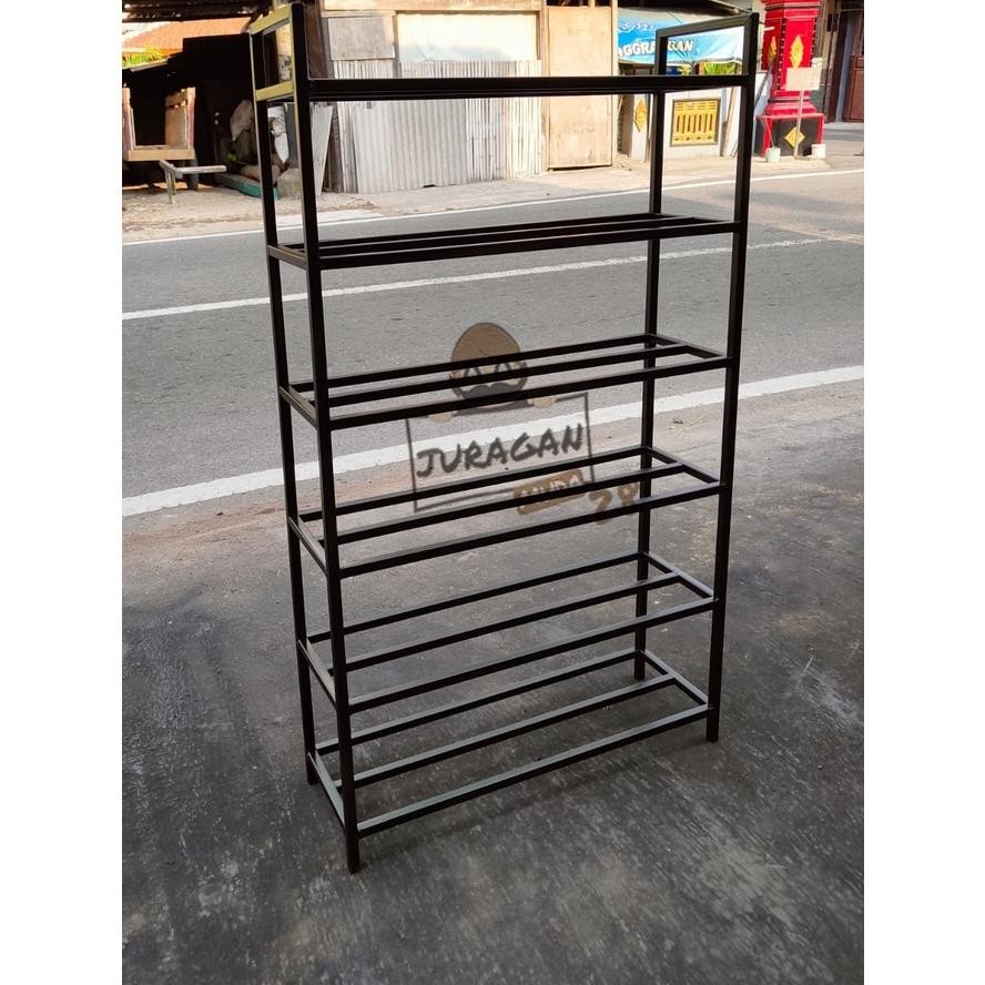 TON>> RAK SEPATU BESI SUSUN 6 PANJANG 60 CM SERBAGUNA