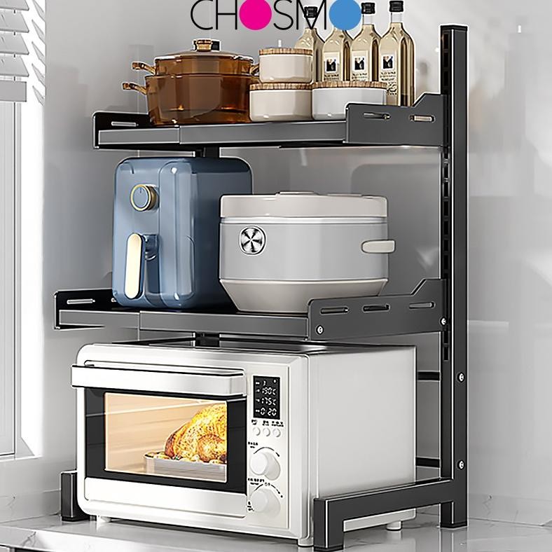 TON>> RAK SERBAGUNA RAK CROWAVE RAK BUMBU DAPUR PORTABLE RAK PANCI RAK OVEN RAK BESI TEMPAT PENYIMPA