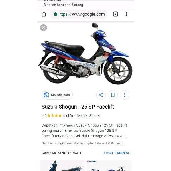 Spul Spull Shogun 125 Sp New Shogun 125 Fl Rr Ori Sgp Import