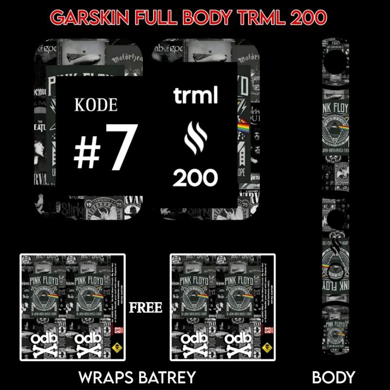 

*PromoTerjangkau* Stiker Vnil T200 Trml Garskin Wrap Premium / X Casing Case COD