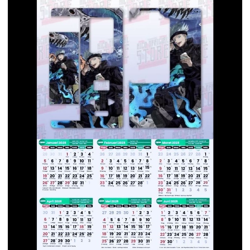 

*PromoTerjangkau* Kalender Dindingb80 Tahun 2025 Inner Garskin Wrap Stiker Premium / X Casing Case COD