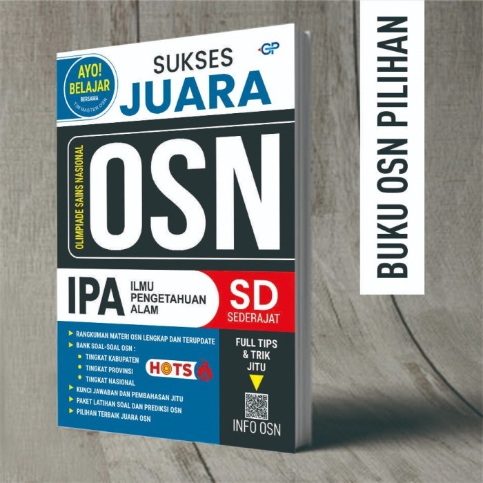 

Buku OSN SD : Sukses Juara OSN IPA SD - Tim Master OSN