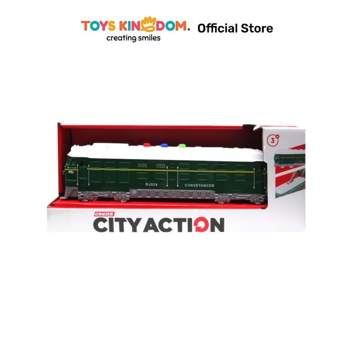 TERLARIS Toys Kingdom Cruzer 1:32 City Action Friction Train Toys Kids Toy Mainan Anak Kereta