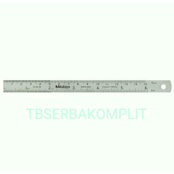

Penggaris Mitutoyo 15cm 182-302 Stainless steel Semi flexible ruler