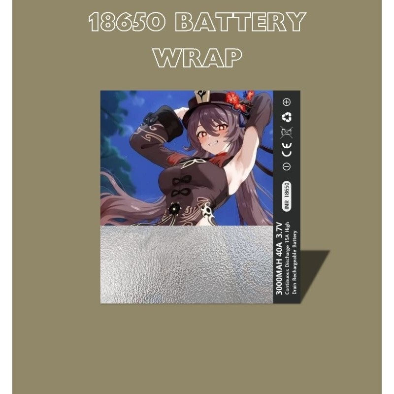 

*PromoTerjangkau* Ambitionstore Stiker Wrap Baterai 18650 A V2 Series Pelindung Dan Penghias Untuk Segala Merek Garskin Premium / X Casing Case COD