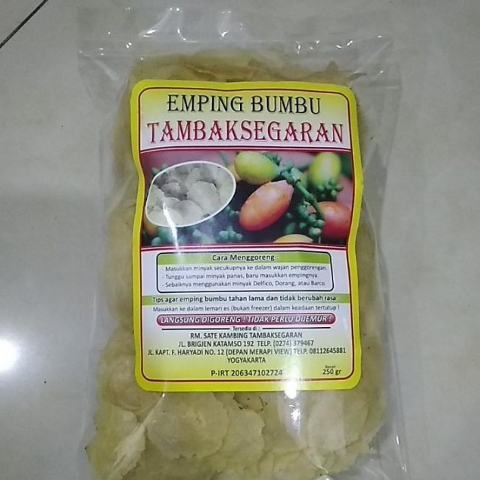 

TERLARIS! TERBARU Emping bumbu super Tambaksegaran (Mentah)