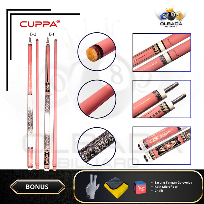 Cuppa Pink Carbon Cue Billiard