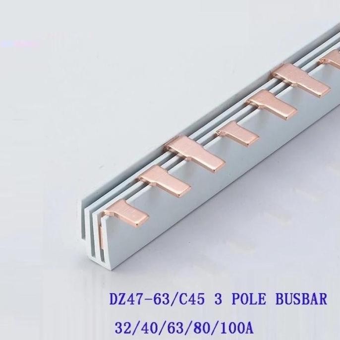 Busbar Copper MCB Jumper 1P 2P 3P 4P Rel Sisir 1 meter