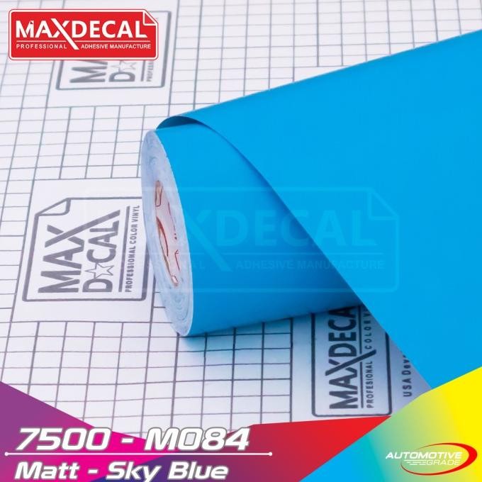 MAXDECAL Skotlet Warna 084 SKY BLUE Gloss Matt Dof Polet Motor Sticker