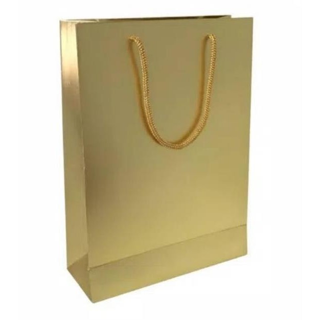 

READY STOK Paperbag GOLD Folio Karton Tebal Mewah Laminating