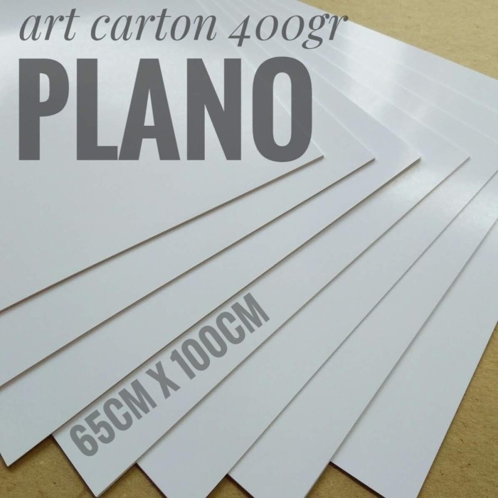 

1 Rim Kertas Art Carton 400 Gsm Uk Plano 65 cm X 100 cm