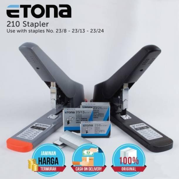 

Stapler Etona 210 Heavy Duty/ Stapler Besar 225 lbr. BONUS ISI 23/15. TERJAMIN!!!