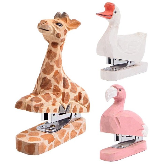 

Portable Kids Stapler Cartoon Animal Shape Desk Stapler For Kids Press Decorative Desktop Ornaments