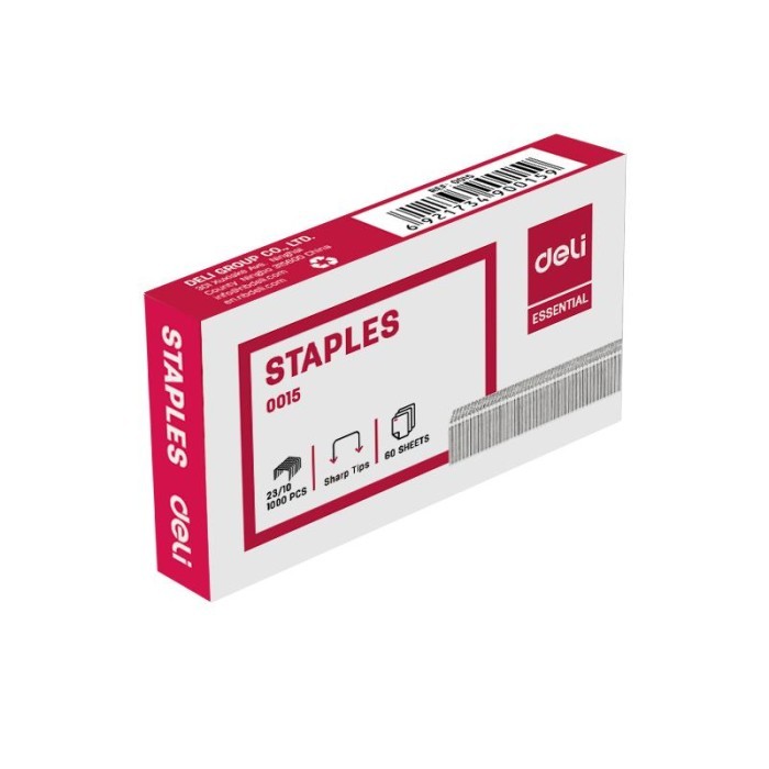 

New [Bundle Of 10] Deli Staples 23/10 Stapler Bullet Staple Bullets E0