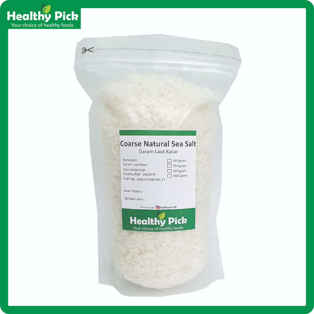 

Organic Natural Sea Salt Coarse Garam Laut Organik Natural Kasar 1 kg I3B7