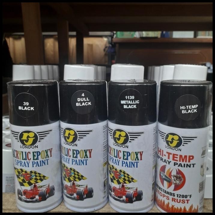 Pilok Pilox Cat semprot Rj hitam doff dop dof metalik black 150cc