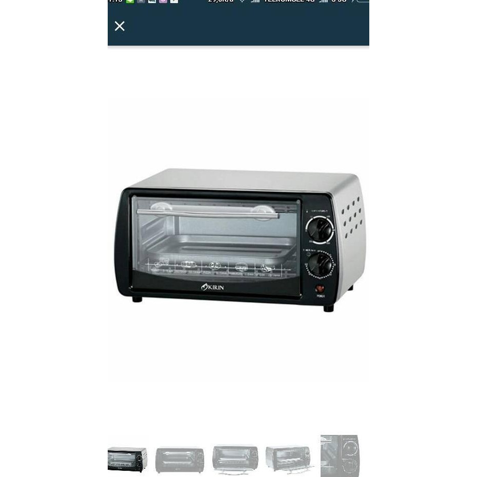 Kirin Oven Microwave Kirin Kbo-90M Oven Elektrik - 9L