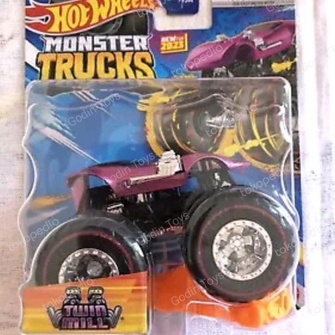 Monster Trucks Twin Mill Purple chase Hot Wheels diecast truck THS