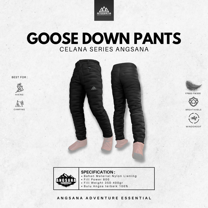 Celana Bulu Angsa Angsana Goose Down Pants Original