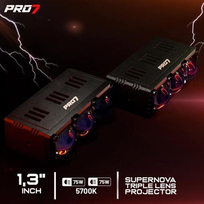 PRO7 MP3TX SuperNova Triple Lens Mini Projector HPID