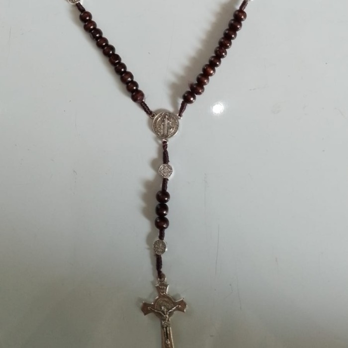 Rosario Kayu Tali Benedictus Import Italy