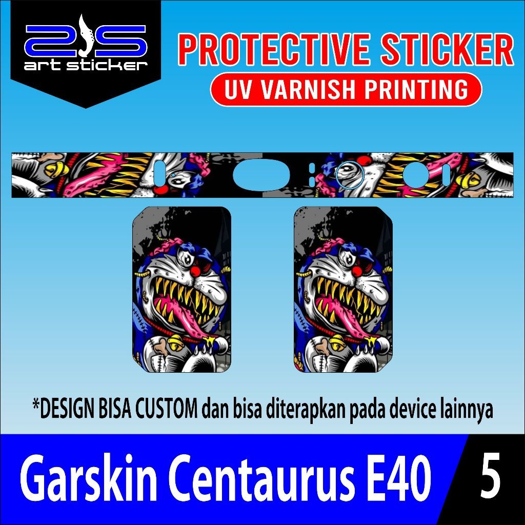 

*PromoTerjangkau* Stiker E40 Labubu Uv Varnish Printing Zombie Doraemon Garskin Wrap Stiker Premium / X Casing Case COD
