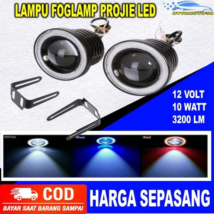 Lampu Lapu Led Foglamp Fog Lamp Foklem Kabut Cree Running Led Projector Eagle Eyes Aksesoris Asesori