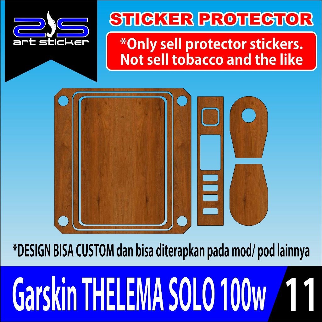 

*PromoTerjangkau* Stiker Telemasolo Uv Printing Gundam Wood Garskin Wrap Stiker Premium / X Casing Case COD