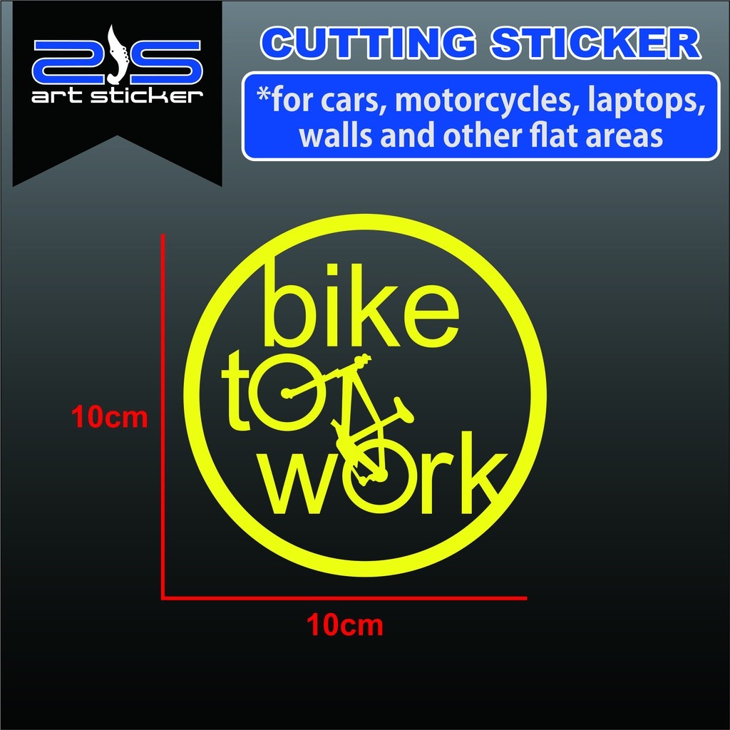 

*PromoTerjangkau* Bike To Work Kuning Garskin Wrap Stiker Premium / X Casing Case COD