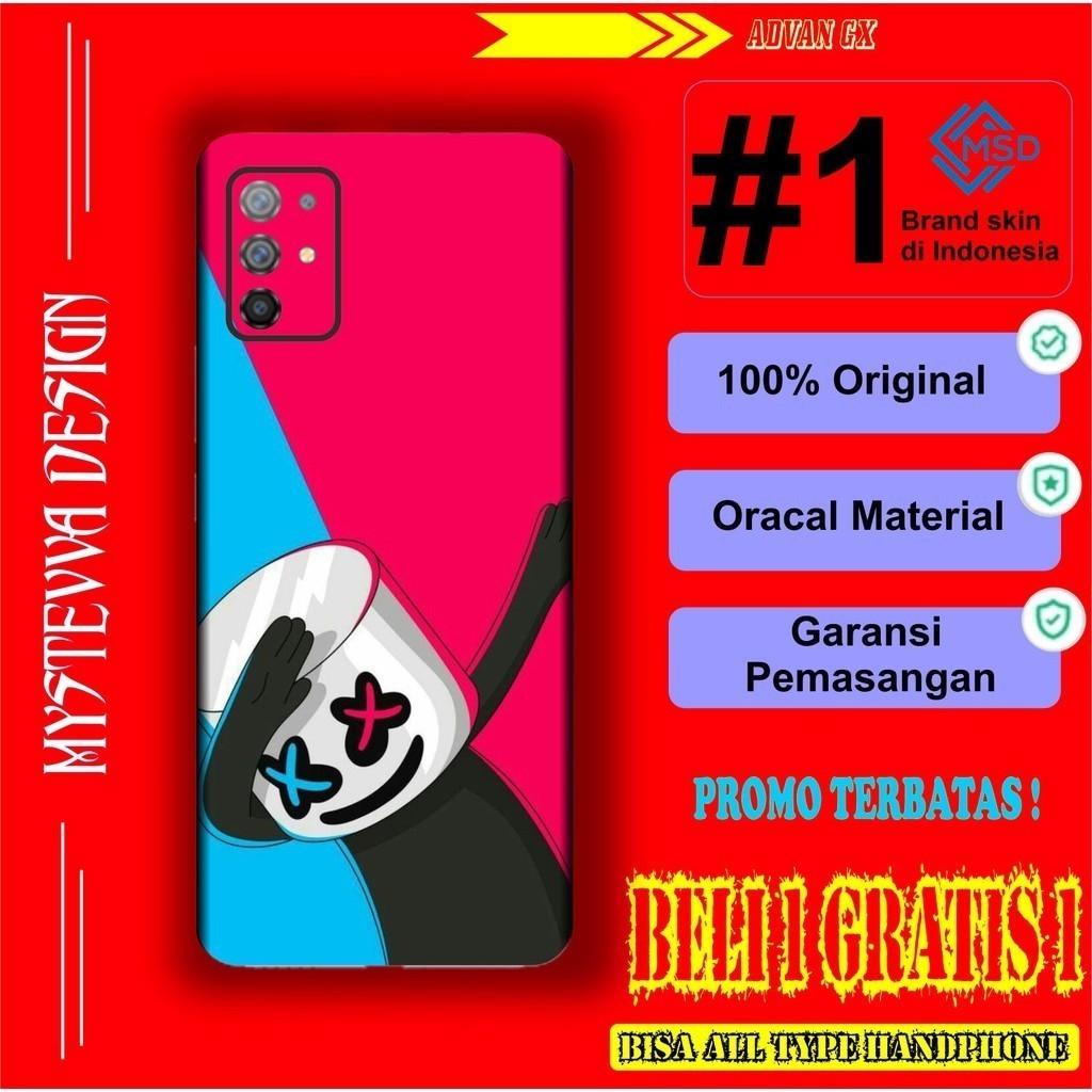 

*PromoTerjangkau* Beli 1 Gratis Advan Gx Garskin Wrap Stiker Premium / X Casing Case COD