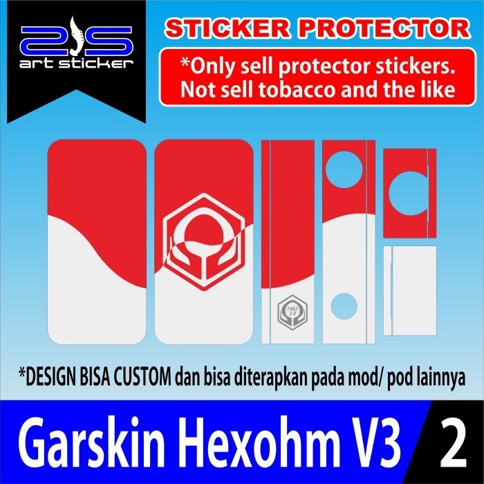 

*PromoTerjangkau* Hexom V3 Of Rem Darkzooo Hex Garskin Wrap Stiker Premium / X Casing Case COD