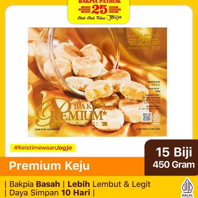 

Bakpia Pathok 25 Premium Keju | Oleh-Oleh Khas Jogja