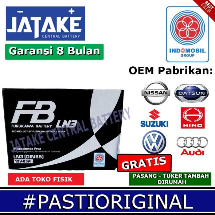 BARU Aki kering DIN 65 / LN3 Furukawa Battery MF