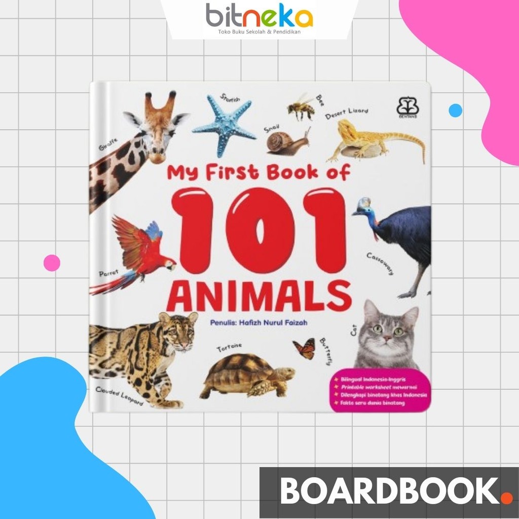 Buku Anak My First Book - My First Book Of 101 Animals (Boardbook)