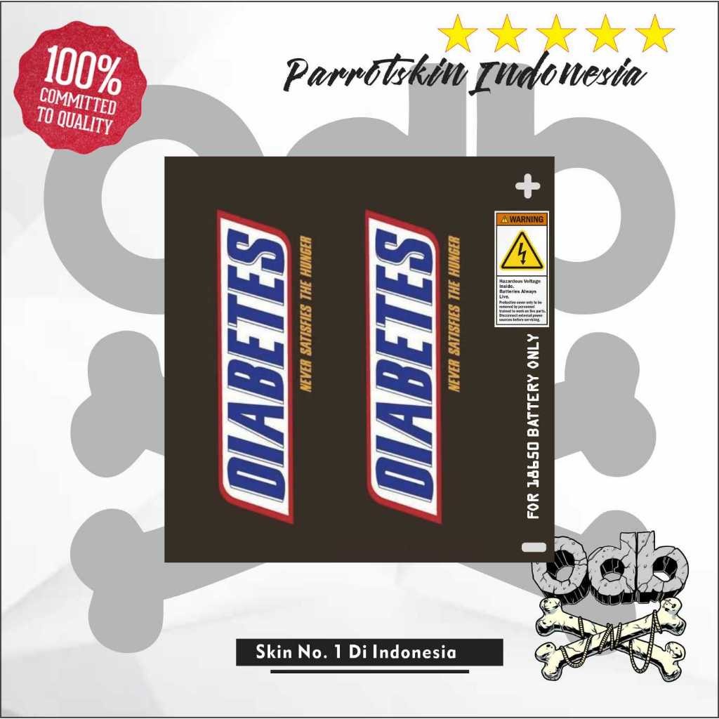 

*PromoTerjangkau* Warp Baterai Stiker Wrap Odb Katalog Brand Lucu 18650 21700 Per Garskin Premium / X Casing Case COD