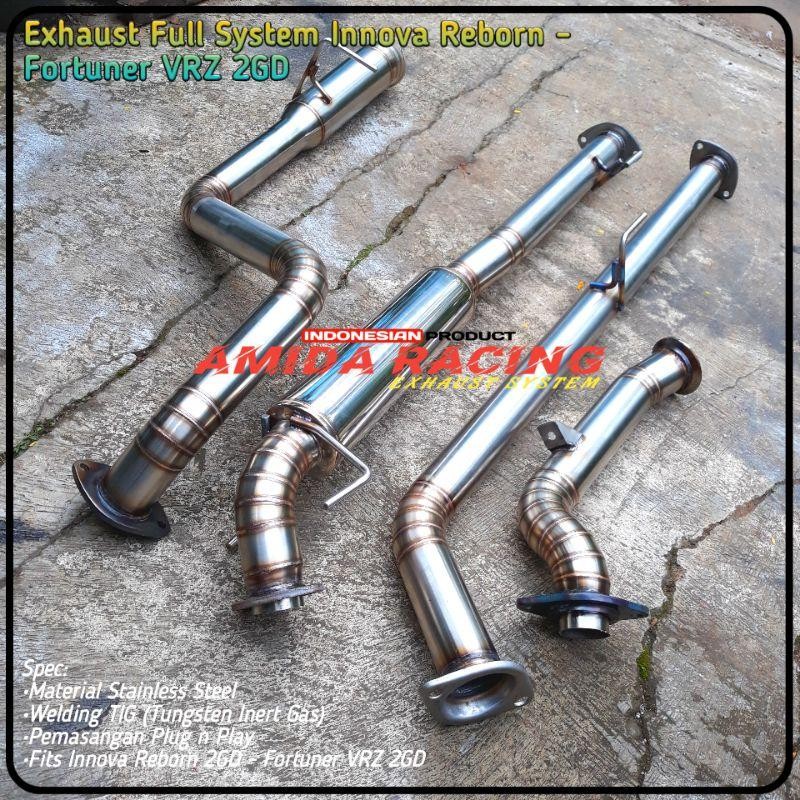 Knalpot Mobil Full System Innova Reborn Diesel 2Gd / Fortuner Vrz